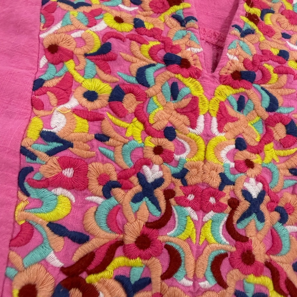 Pink Floral Women's Casual Dress - Picture 6 of 13